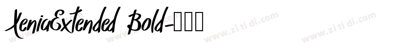 XeniaExtended Bold字体转换